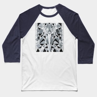 Geometric Elephants 4 Baseball T-Shirt
